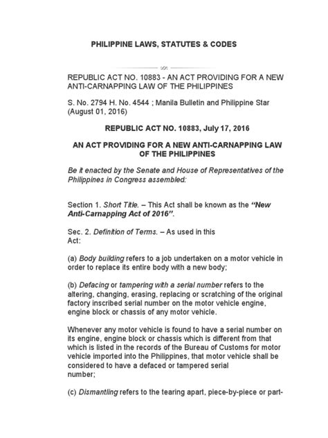 REPUBLIC ACT NO. 10883 .